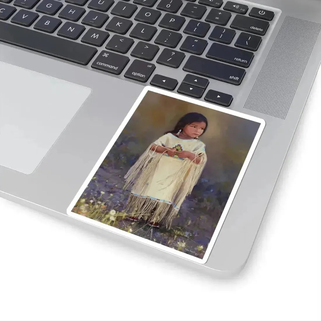 Don Crowley - Apache Child (Native Americans in Art) STICKER Vinyl Kiss-Cut Decal - The Sticker Space