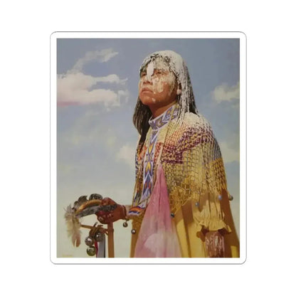 Don Crowley - Becoming a Woman (Native Americans in Art) STICKER Vinyl Kiss-Cut Decal 2 Inch White - The Sticker Space