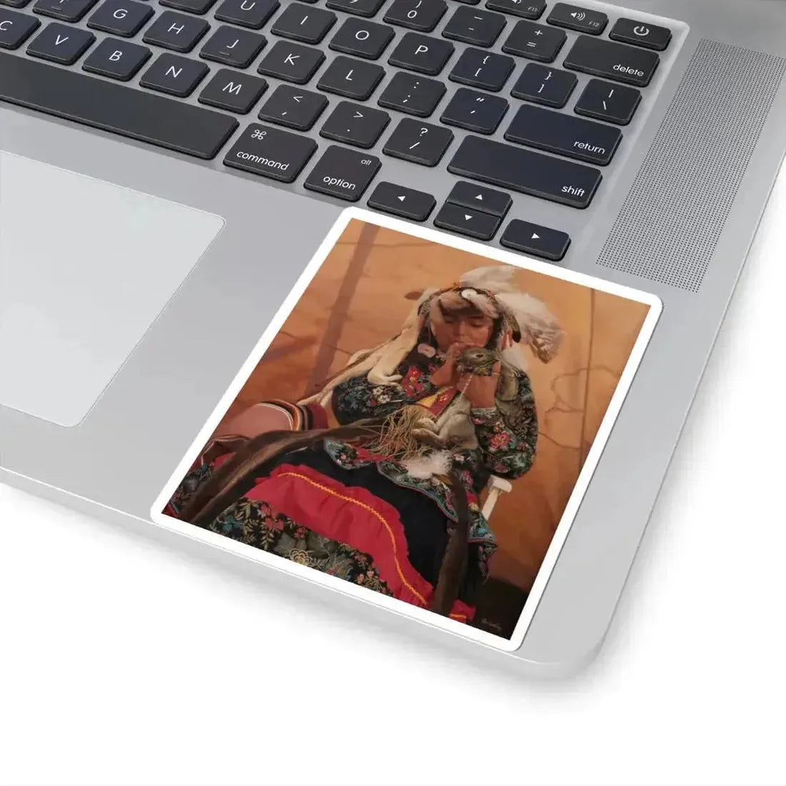 Don Crowley - Member of the Family (Native Americans in Art) STICKER Vinyl Kiss-Cut Decal - The Sticker Space