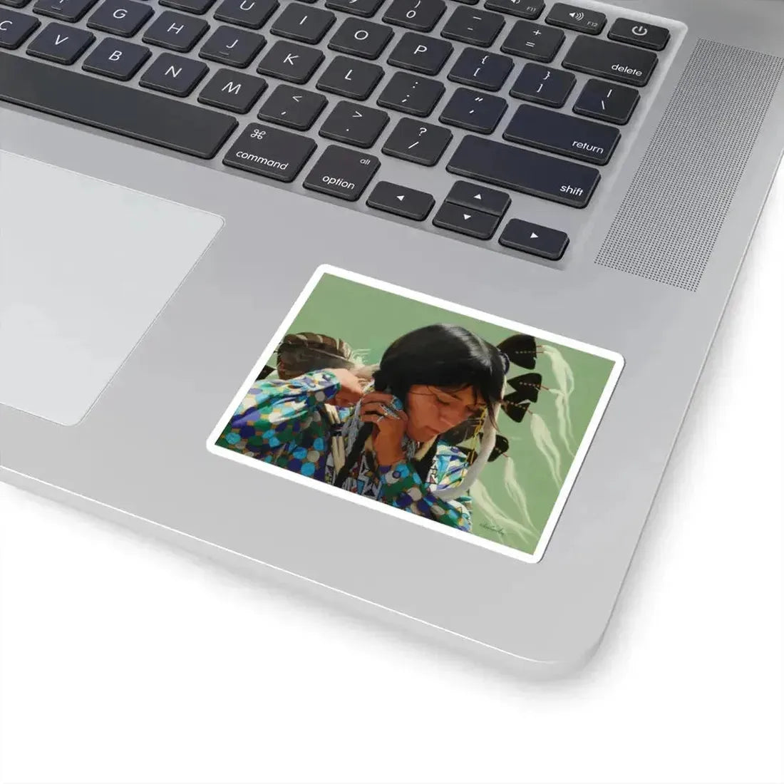 Don Crowley - Preparations (Native Americans in Art) STICKER Vinyl Kiss-Cut Decal - The Sticker Space