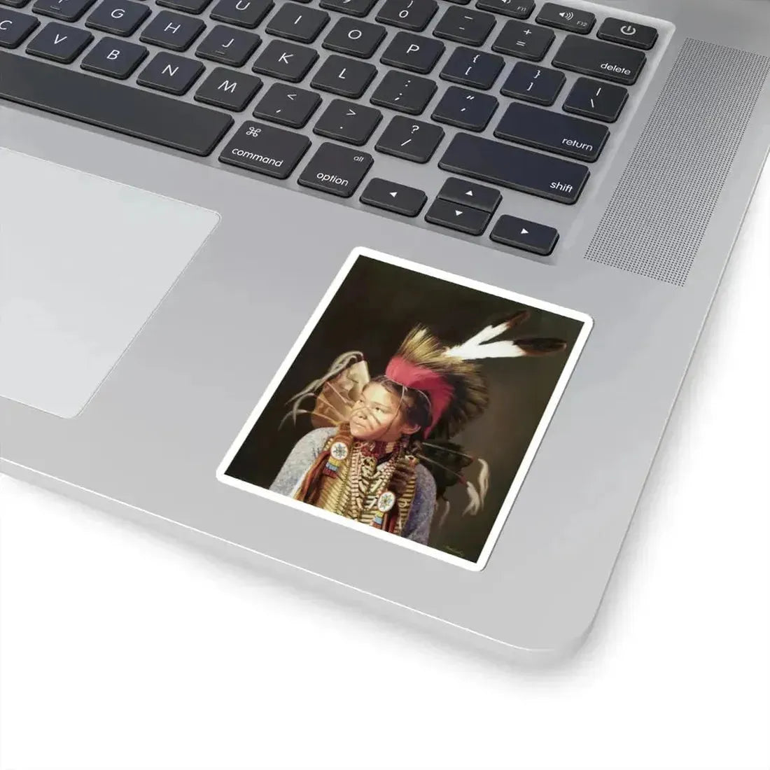Don Crowley - The Red Roach (Native Americans in Art) STICKER Vinyl Kiss-Cut Decal - The Sticker Space