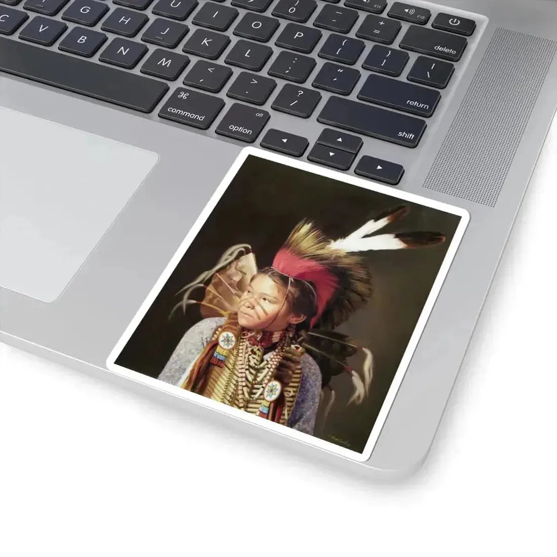 Don Crowley - The Red Roach (Native Americans in Art) STICKER Vinyl Kiss-Cut Decal - The Sticker Space