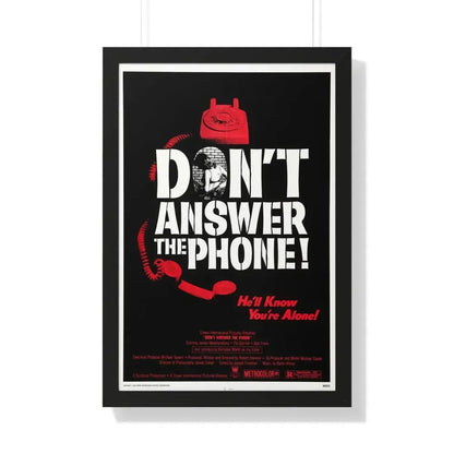 DON'T ANSWER THE PHONE! 1980 - Framed Movie Poster 20" x 30" Black - The Sticker Space