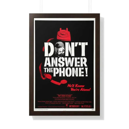 DON'T ANSWER THE PHONE! 1980 - Framed Movie Poster - The Sticker Space