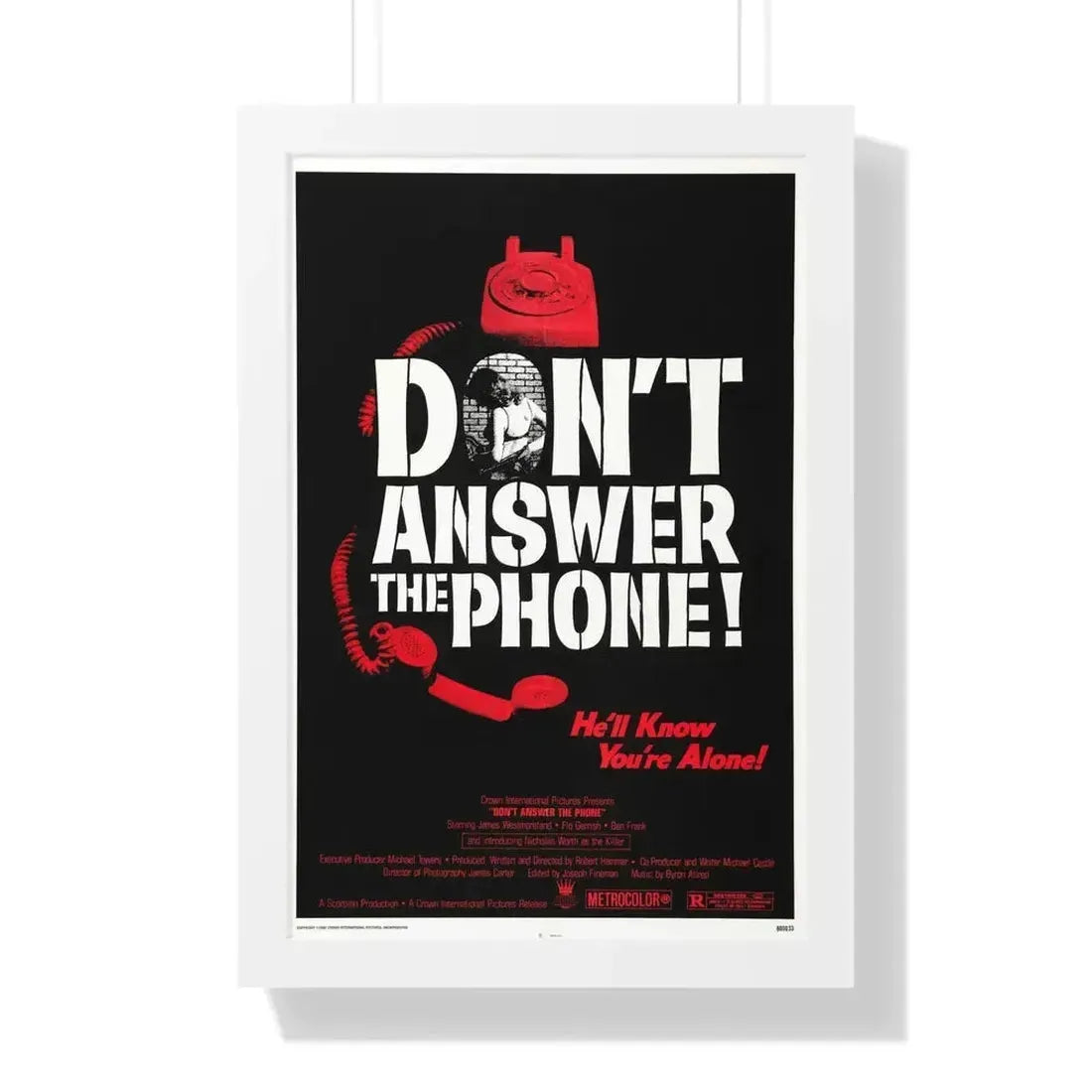 DON'T ANSWER THE PHONE! 1980 - Framed Movie Poster - The Sticker Space