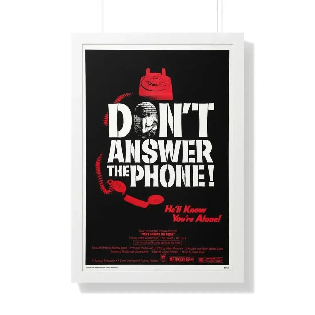 DON'T ANSWER THE PHONE! 1980 - Framed Movie Poster - The Sticker Space
