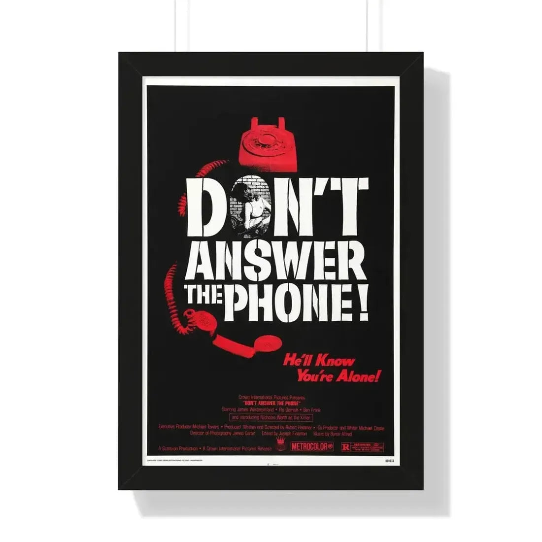 DON'T ANSWER THE PHONE! 1980 - Framed Movie Poster - The Sticker Space
