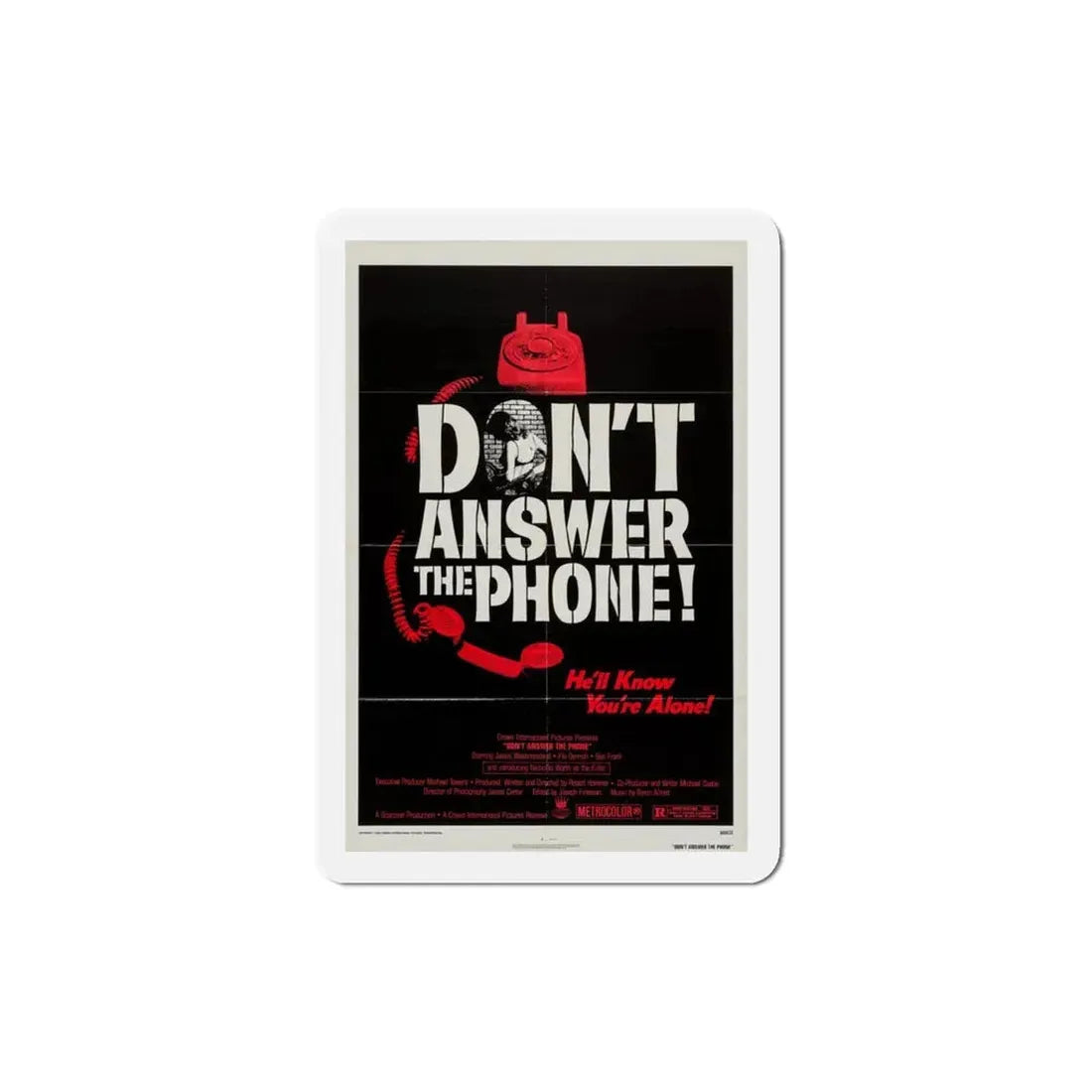 Don't Answer the Phone! 1980 Movie Poster Refrigerator Magnet 3 Inch - The Sticker Space