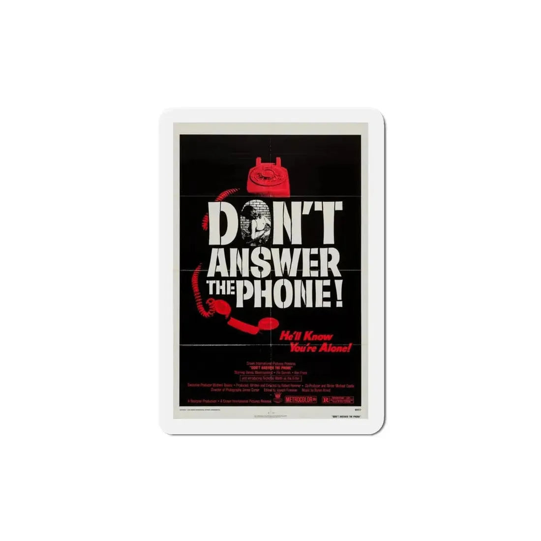 Don't Answer the Phone! 1980 Movie Poster Refrigerator Magnet 4 Inch - The Sticker Space