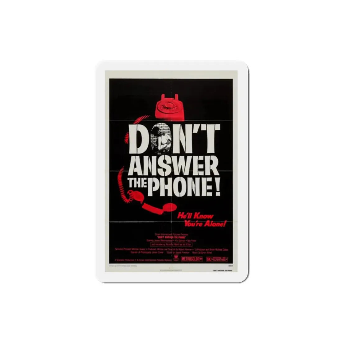 Don't Answer the Phone! 1980 Movie Poster Refrigerator Magnet - The Sticker Space