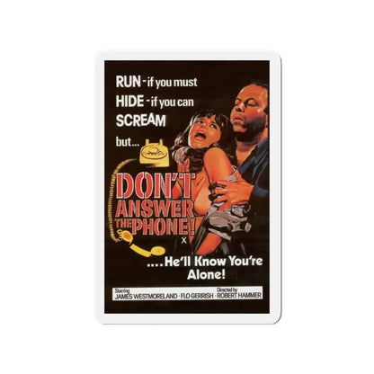 DON'T ANSWER THE PHONE! (2) 1980 Movie Poster - Refrigerator Magnet 3 Inch - The Sticker Space