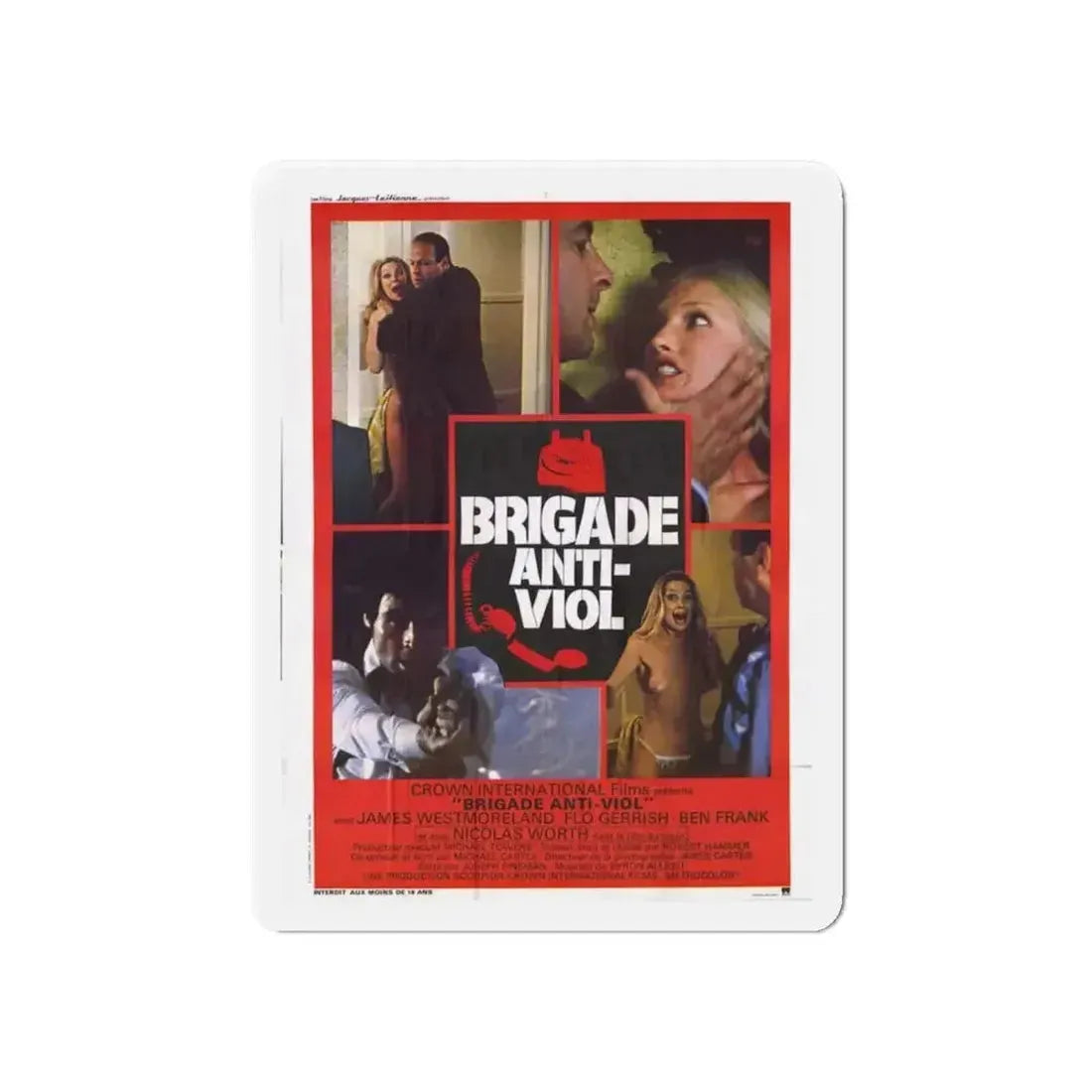 DON'T ANSWER THE PHONE! (FRENCH) 1980 Movie Poster - Refrigerator Magnet - The Sticker Space