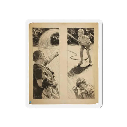 Don't Do That Illustration (Magazine Illustration) Refrigerator Magnet - The Sticker Space