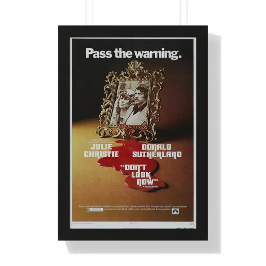 DON'T LOOK NOW 1973 - Framed Movie Poster 16″ x 24″ Black - The Sticker Space