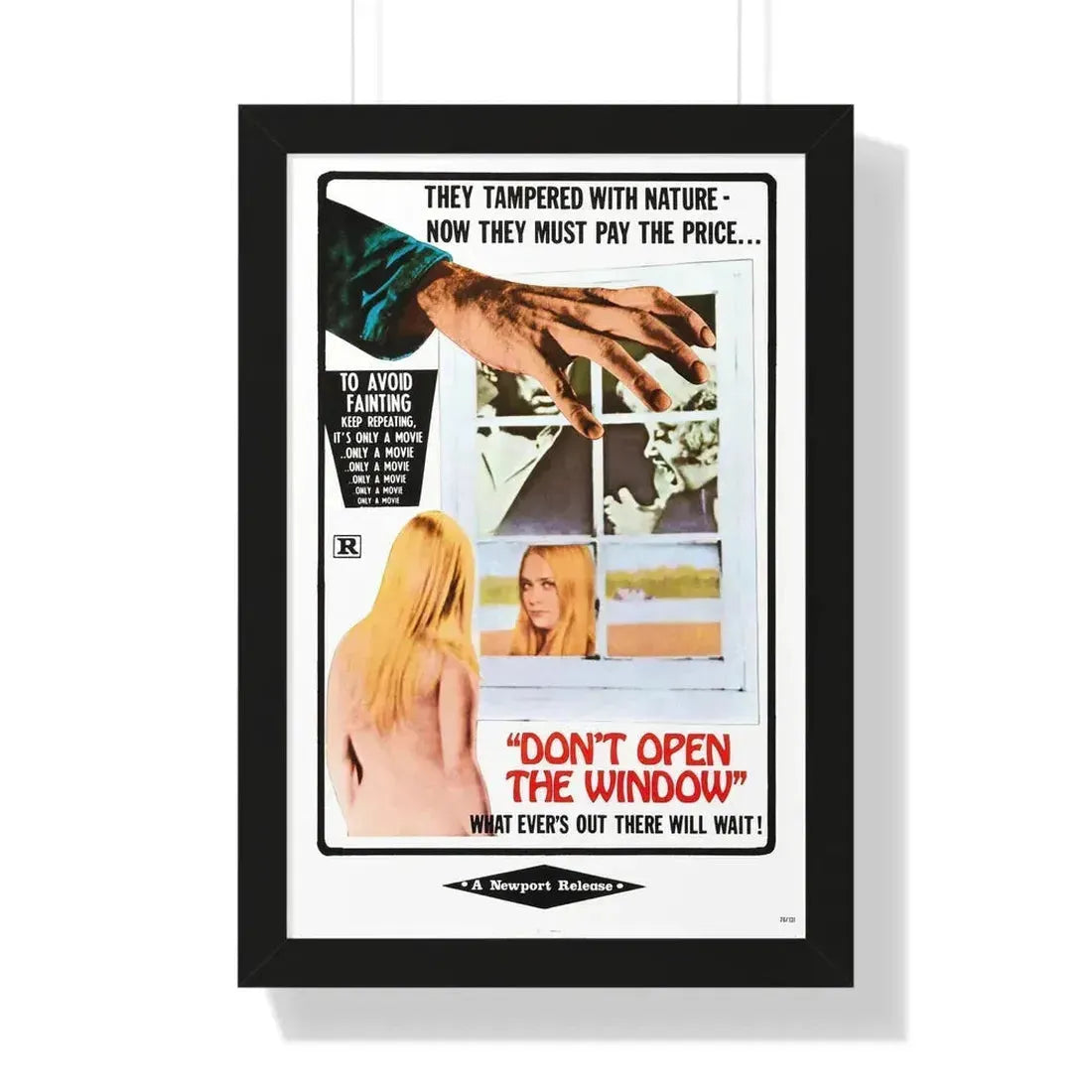 DON'T OPEN THE WINDOW (THE LIVING DEAD AT THE MANCHESTER MORGUE) 1974 - Framed Movie Poster 16″ x 24″ Black - The Sticker Space