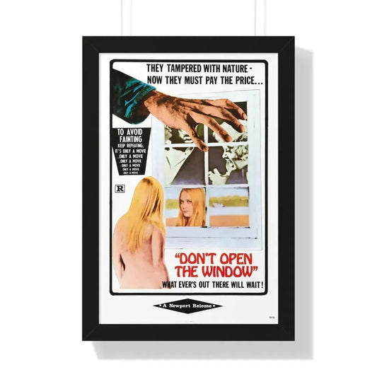 DON'T OPEN THE WINDOW (THE LIVING DEAD AT THE MANCHESTER MORGUE) 1974 - Framed Movie Poster 16″ x 24″ Black - The Sticker Space
