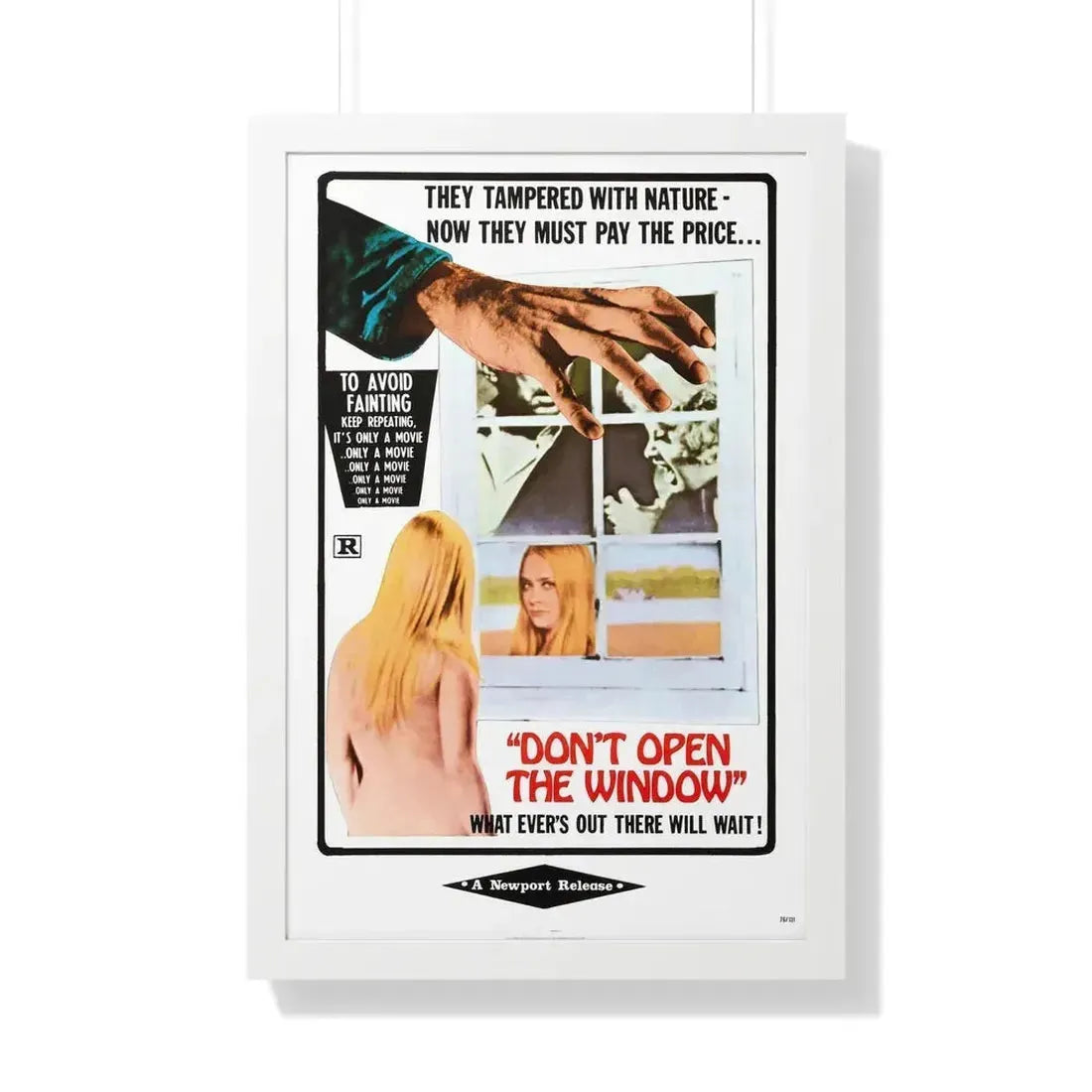 DON'T OPEN THE WINDOW (THE LIVING DEAD AT THE MANCHESTER MORGUE) 1974 - Framed Movie Poster 20" x 30" White - The Sticker Space