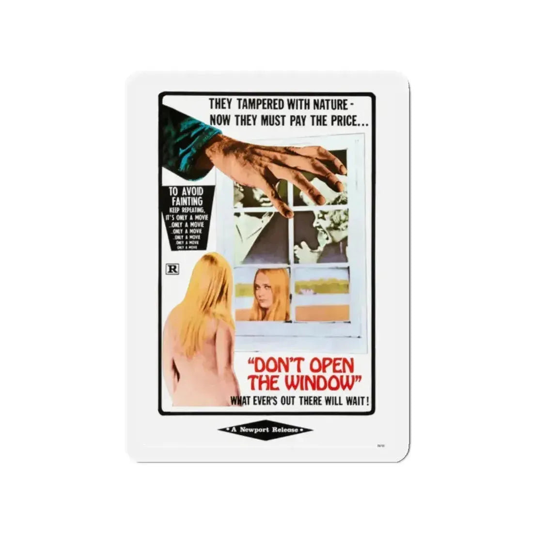 DON'T OPEN THE WINDOW (THE LIVING DEAD AT THE MANCHESTER MORGUE) 1974 Movie Poster - Refrigerator Magnet - The Sticker Space