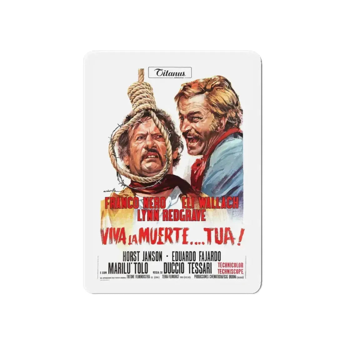 DON'T TURN THE OTHER CHEEK 1971 Movie Poster - Refrigerator Magnet 6 Inch - The Sticker Space