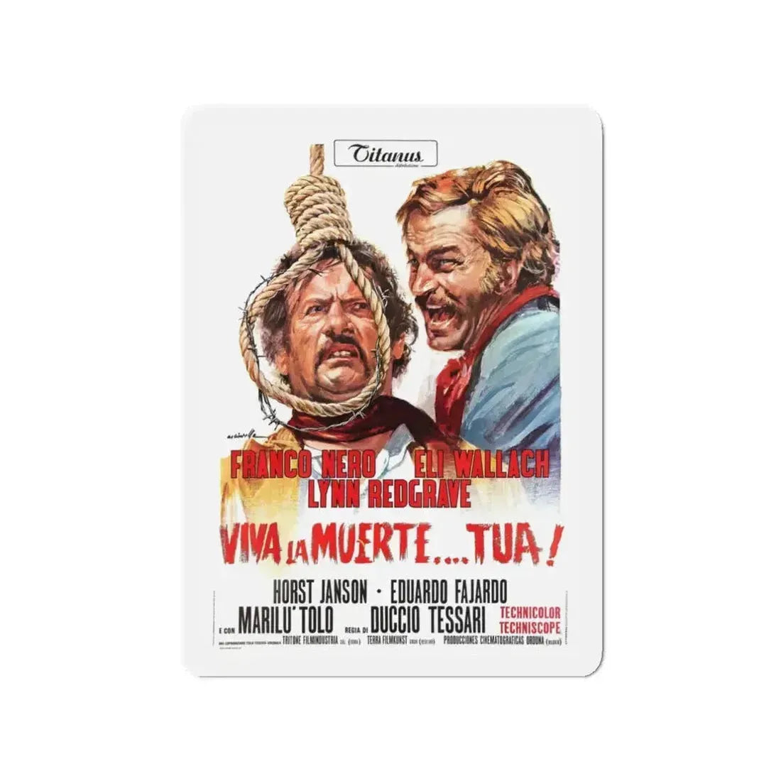 DON'T TURN THE OTHER CHEEK 1971 Movie Poster - Refrigerator Magnet - The Sticker Space