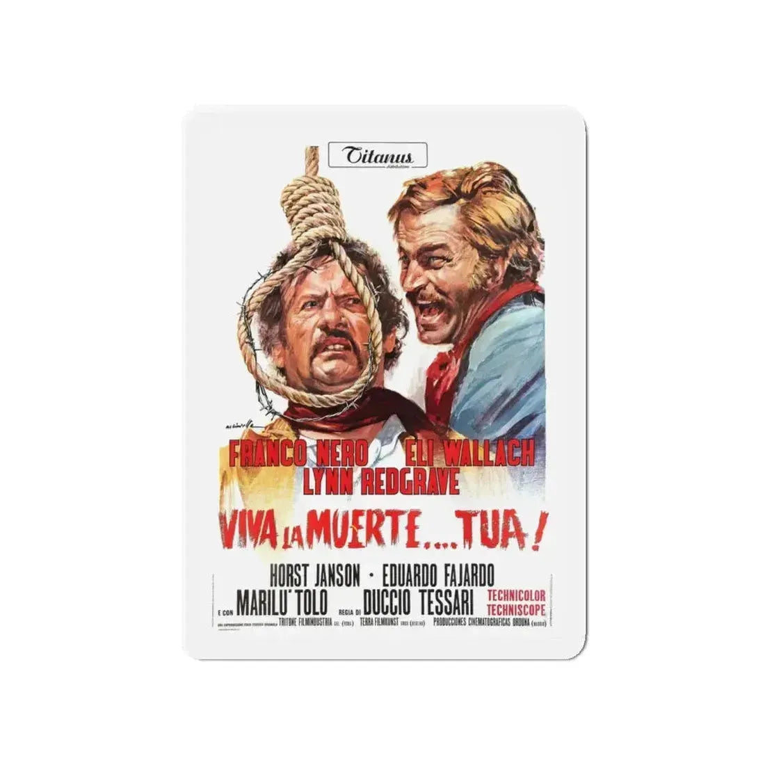 DON'T TURN THE OTHER CHEEK 1971 Movie Poster - Refrigerator Magnet - The Sticker Space