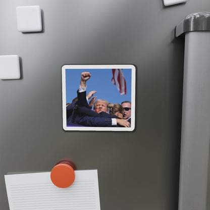 Donald Trump Shot Assasanation Attempt Bloody Ear USA v2 - Refrigerator Magnet-The Sticker Space