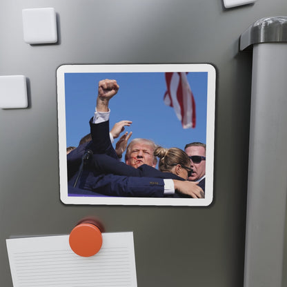 Donald Trump Shot Assasanation Attempt Bloody Ear USA v2 - Refrigerator Magnet-The Sticker Space