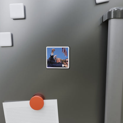 Donald Trump Shot Assasanation Attempt Bloody Ear USA v2 - Refrigerator Magnet-The Sticker Space