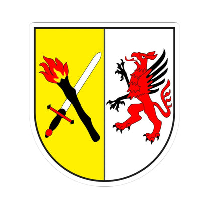 Donat wappen (Switzerland) (Coat of Arms) STICKER Vinyl Kiss-Cut Decal 3 Inch White - The Sticker Space