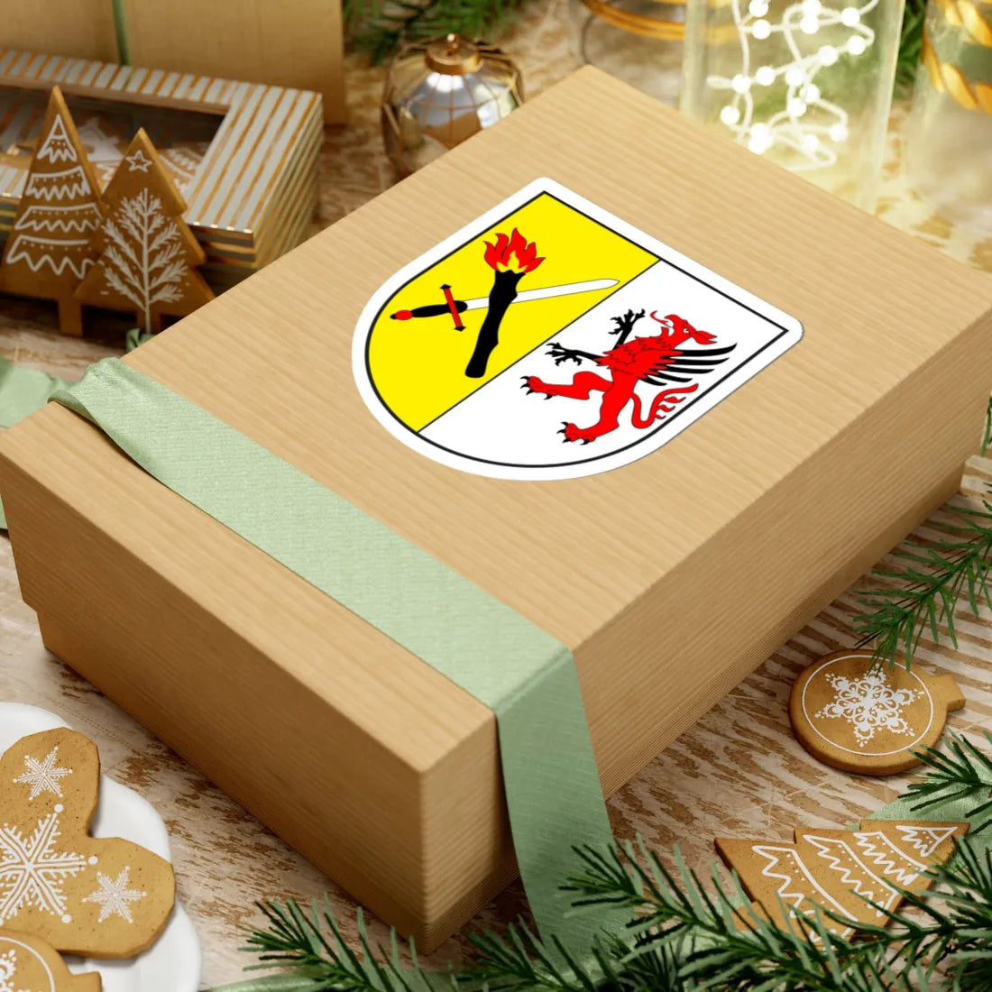 Donat wappen (Switzerland) (Coat of Arms) STICKER Vinyl Kiss-Cut Decal - The Sticker Space