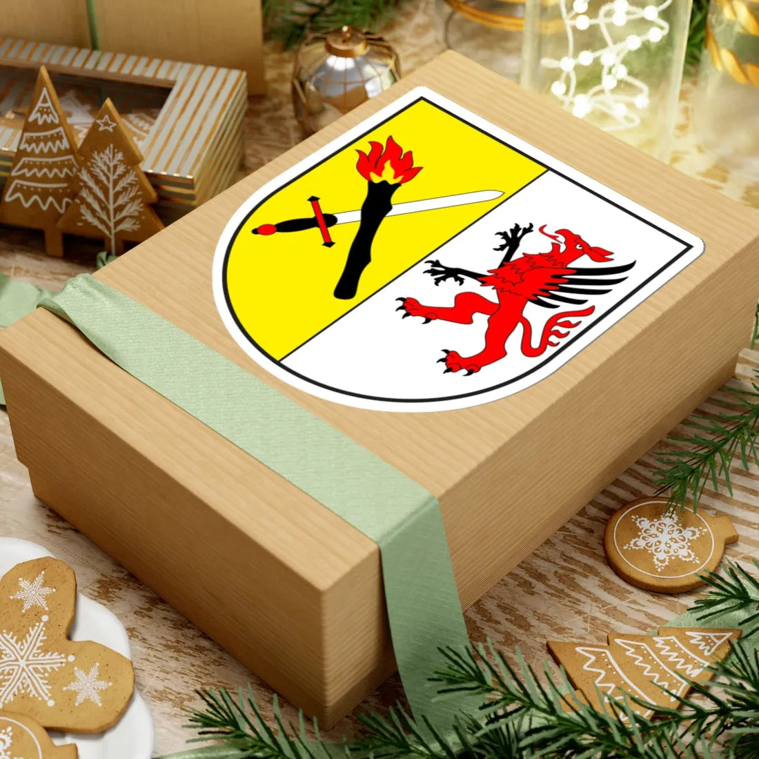 Donat wappen (Switzerland) (Coat of Arms) STICKER Vinyl Kiss-Cut Decal - The Sticker Space