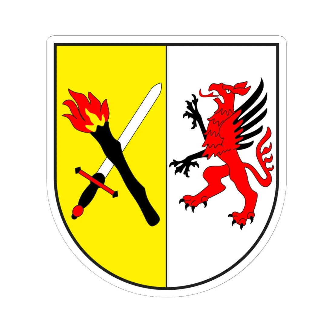 Donat wappen (Switzerland) (Coat of Arms) STICKER Vinyl Kiss-Cut Decal - The Sticker Space
