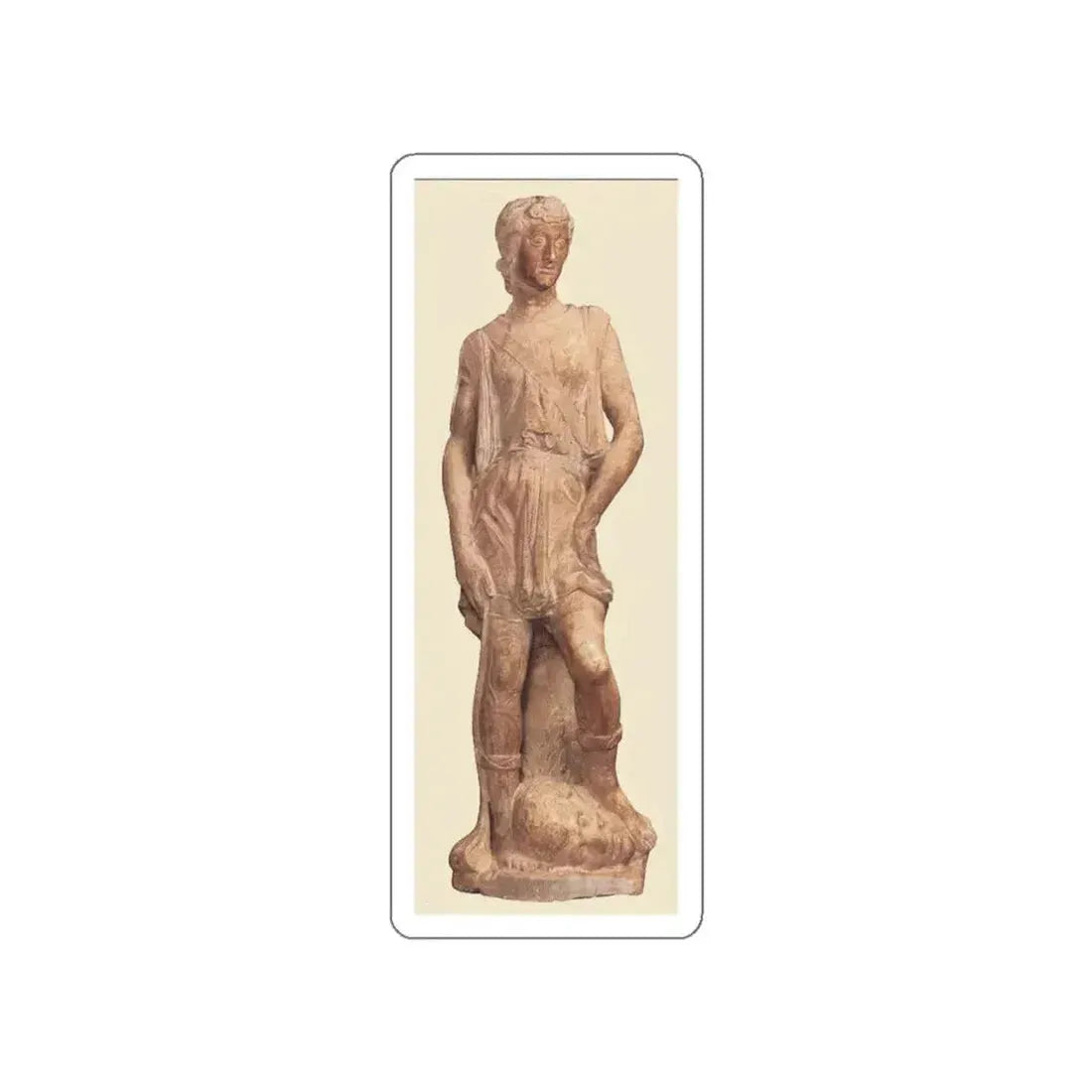 DONATELLO - David of Casa Martelli (Artwork) STICKER Vinyl Die-Cut Decal White Die-Cut 3 Inch - The Sticker Space