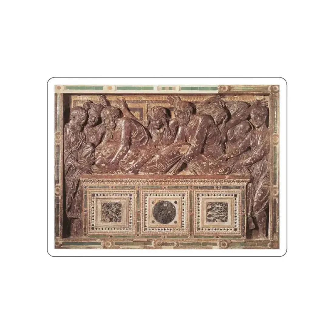 DONATELLO - Entombment (Artwork) STICKER Vinyl Die-Cut Decal White Die-Cut 2 Inch - The Sticker Space