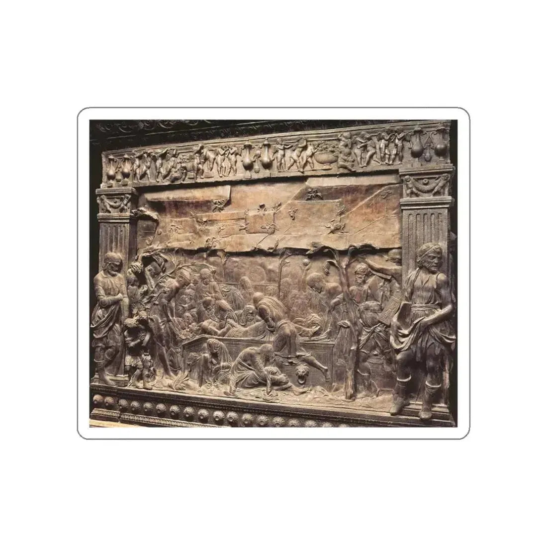 DONATELLO - Entombment_1 (Artwork) STICKER Vinyl Die-Cut Decal White Die-Cut 3 Inch - The Sticker Space