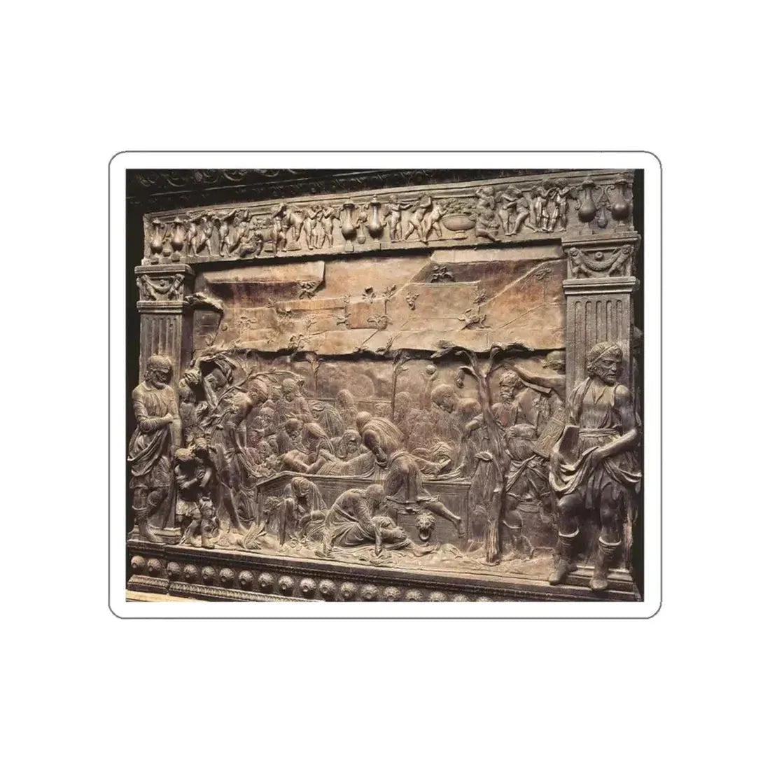 DONATELLO - Entombment_1 (Artwork) STICKER Vinyl Die-Cut Decal White Die-Cut 4 Inch - The Sticker Space