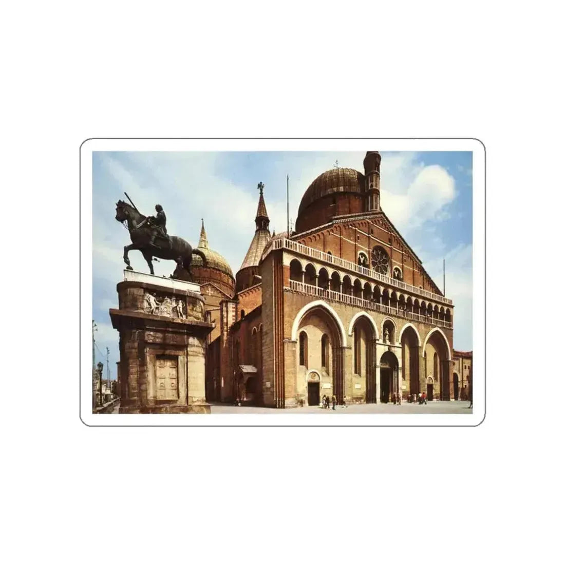 DONATELLO - Equestrian Statue of Gattamelata (Artwork) STICKER Vinyl Die-Cut Decal White Die-Cut 3 Inch - The Sticker Space