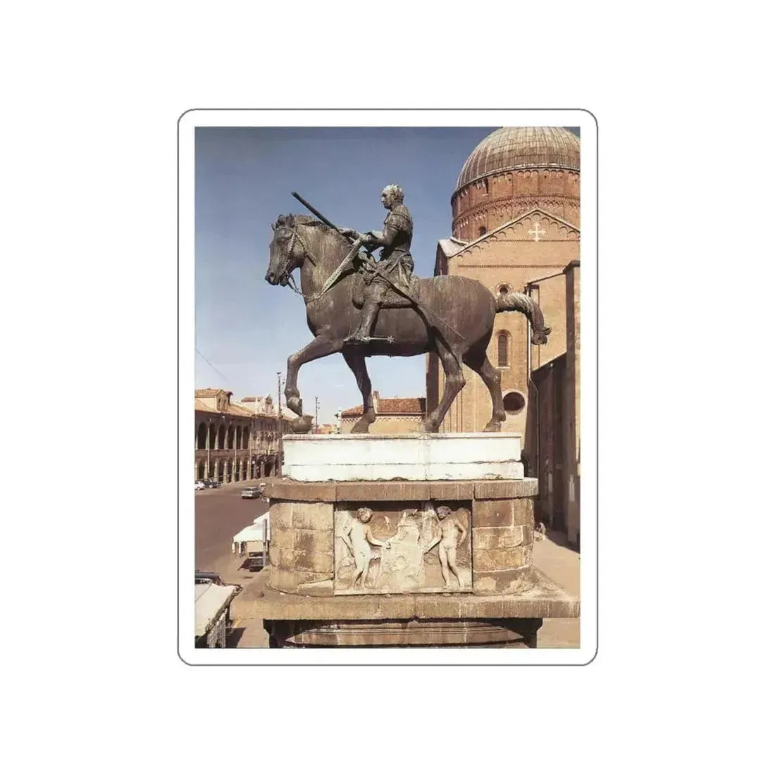 DONATELLO - Equestrian Statue of Gattamelata2 (Artwork) STICKER Vinyl Die-Cut Decal White Die-Cut 6 Inch - The Sticker Space