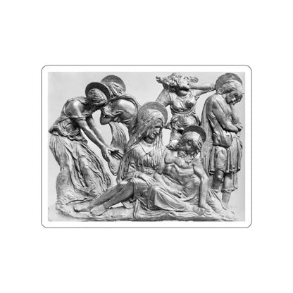 DONATELLO - Lamentation over the Dead Christ (Artwork) STICKER Vinyl Die-Cut Decal White Die-Cut 3 Inch - The Sticker Space