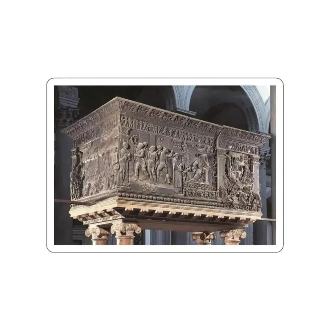DONATELLO - Pulpit (on the left) (Artwork) STICKER Vinyl Die-Cut Decal White Die-Cut 2 Inch - The Sticker Space