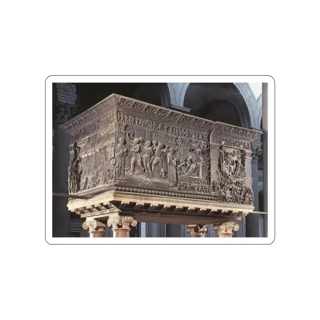 DONATELLO - Pulpit (on the left) (Artwork) STICKER Vinyl Die-Cut Decal White Die-Cut 6 Inch - The Sticker Space
