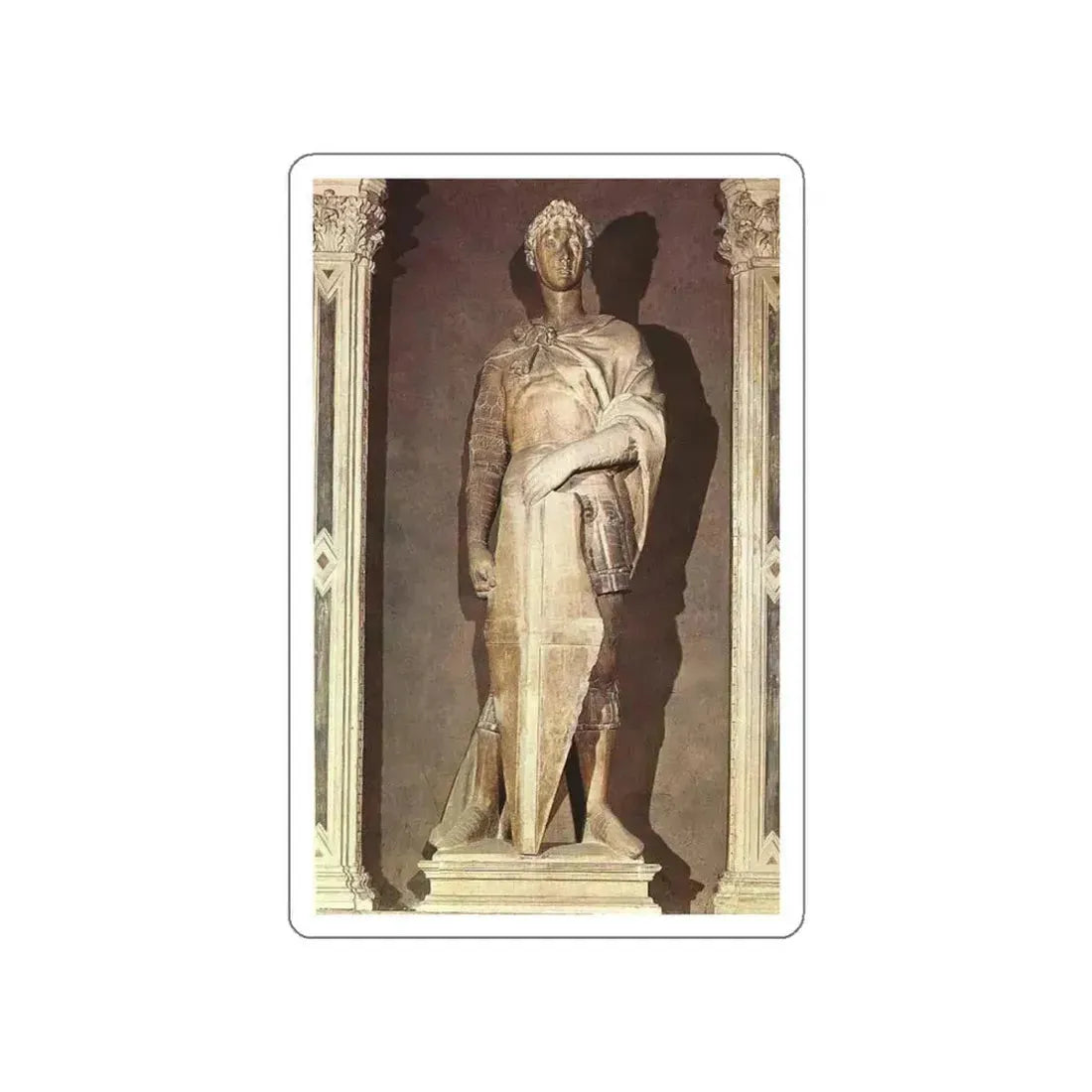 DONATELLO - St George2 (Artwork) STICKER Vinyl Die-Cut Decal White Die-Cut 5 Inch - The Sticker Space