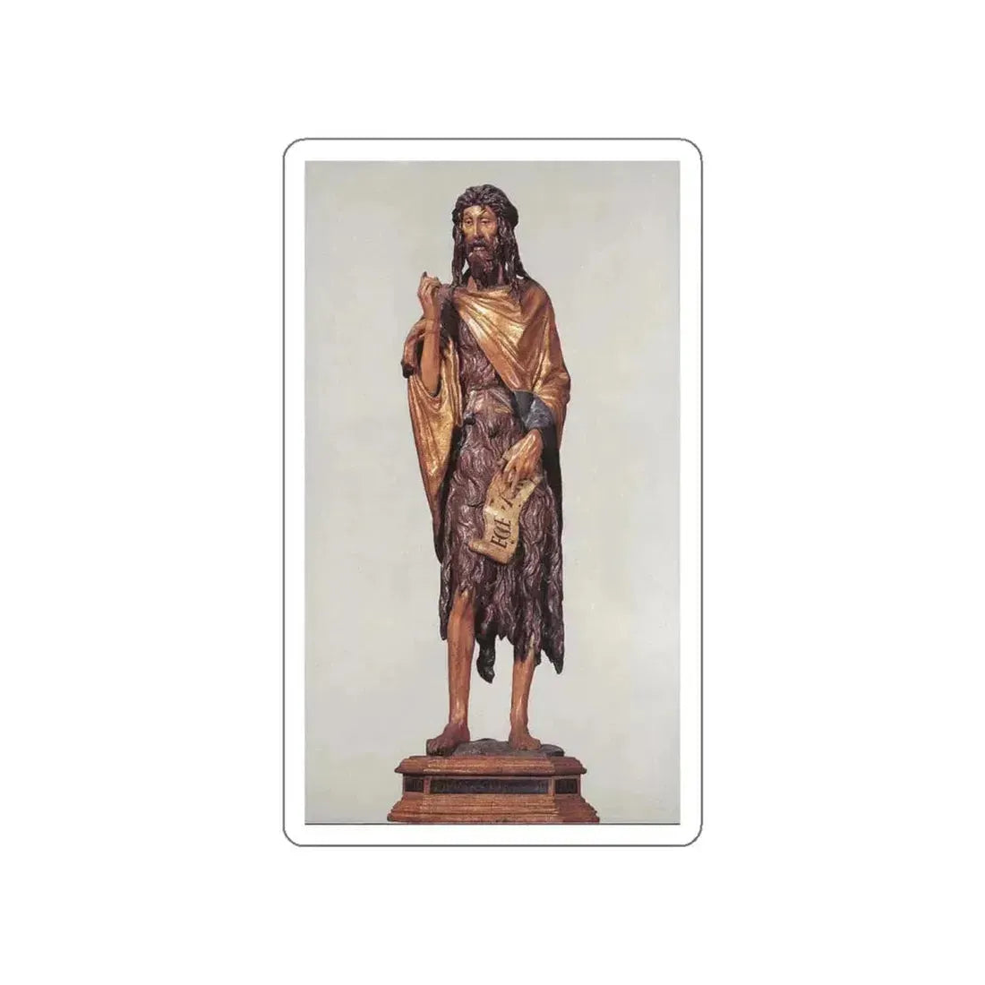 DONATELLO - St John the Baptist (Artwork) STICKER Vinyl Die-Cut Decal White Die-Cut 5 Inch - The Sticker Space
