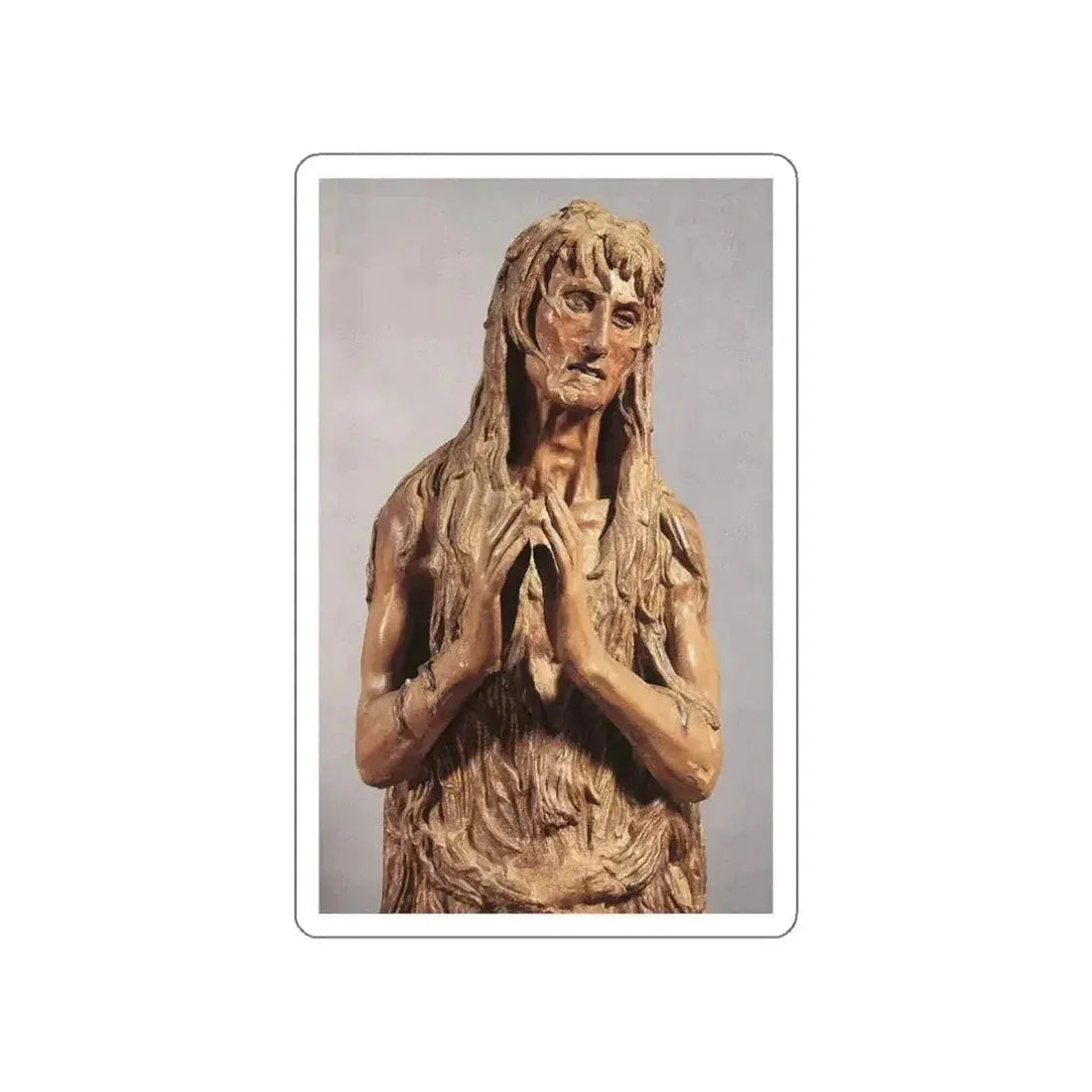 DONATELLO - St Mary Magdalen (detail) (Artwork) STICKER Vinyl Die-Cut Decal - The Sticker Space
