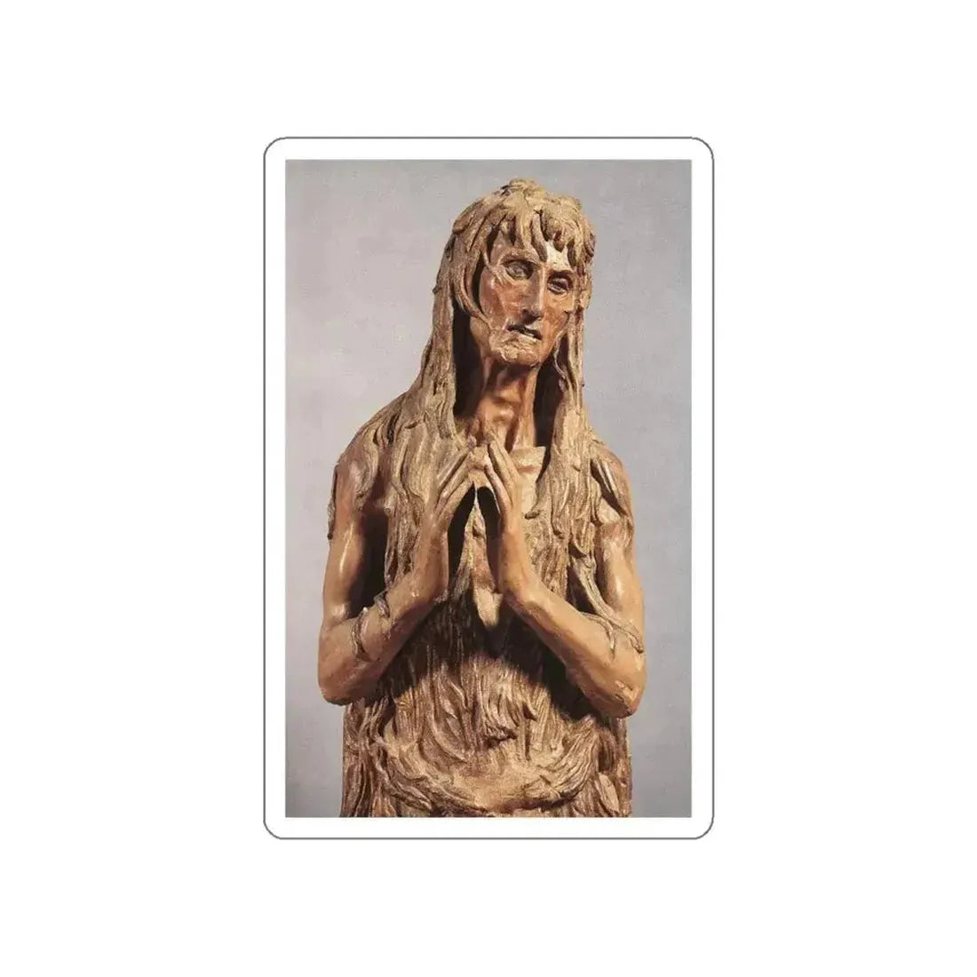 DONATELLO - St Mary Magdalen (detail) (Artwork) STICKER Vinyl Die-Cut Decal - The Sticker Space