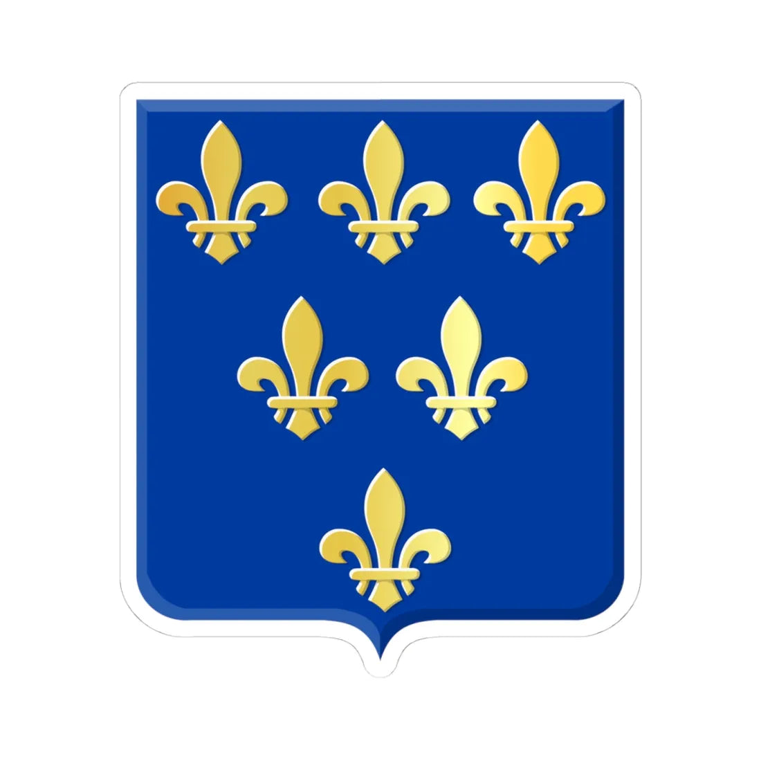 Donceel wapen (Belgium) (Coat of Arms) STICKER Vinyl Kiss-Cut Decal 4 Inch White - The Sticker Space