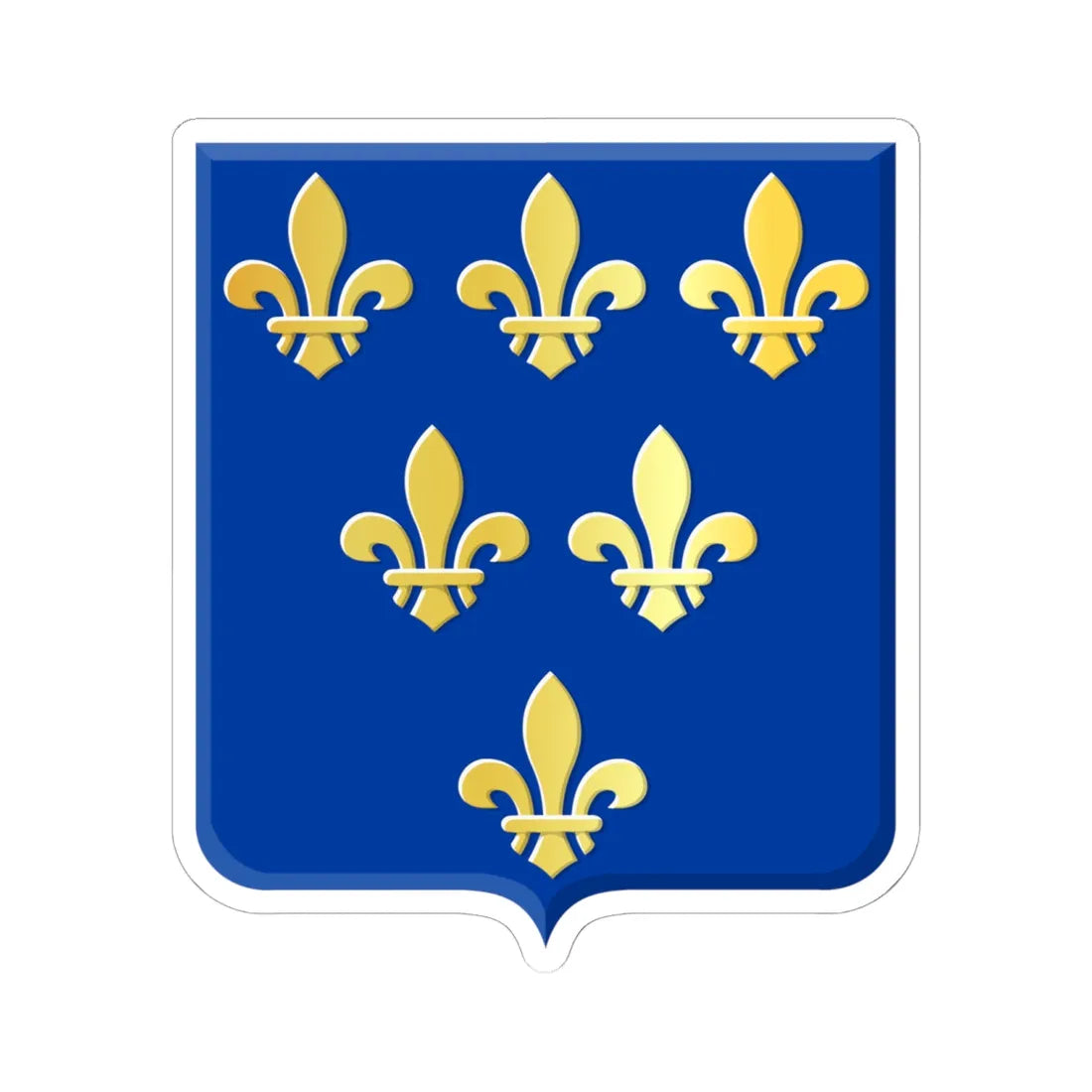 Donceel wapen (Belgium) (Coat of Arms) STICKER Vinyl Kiss-Cut Decal 6 Inch White - The Sticker Space