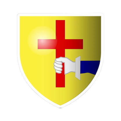 Donegal Town COA 3d (Ireland) (Coat of Arms) STICKER Vinyl Kiss-Cut Decal 3 Inch White - The Sticker Space