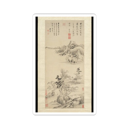 Dong Qichang - Autumn Mountains - unknown v1 - STICKER Vinyl Kiss-Cut Decal
