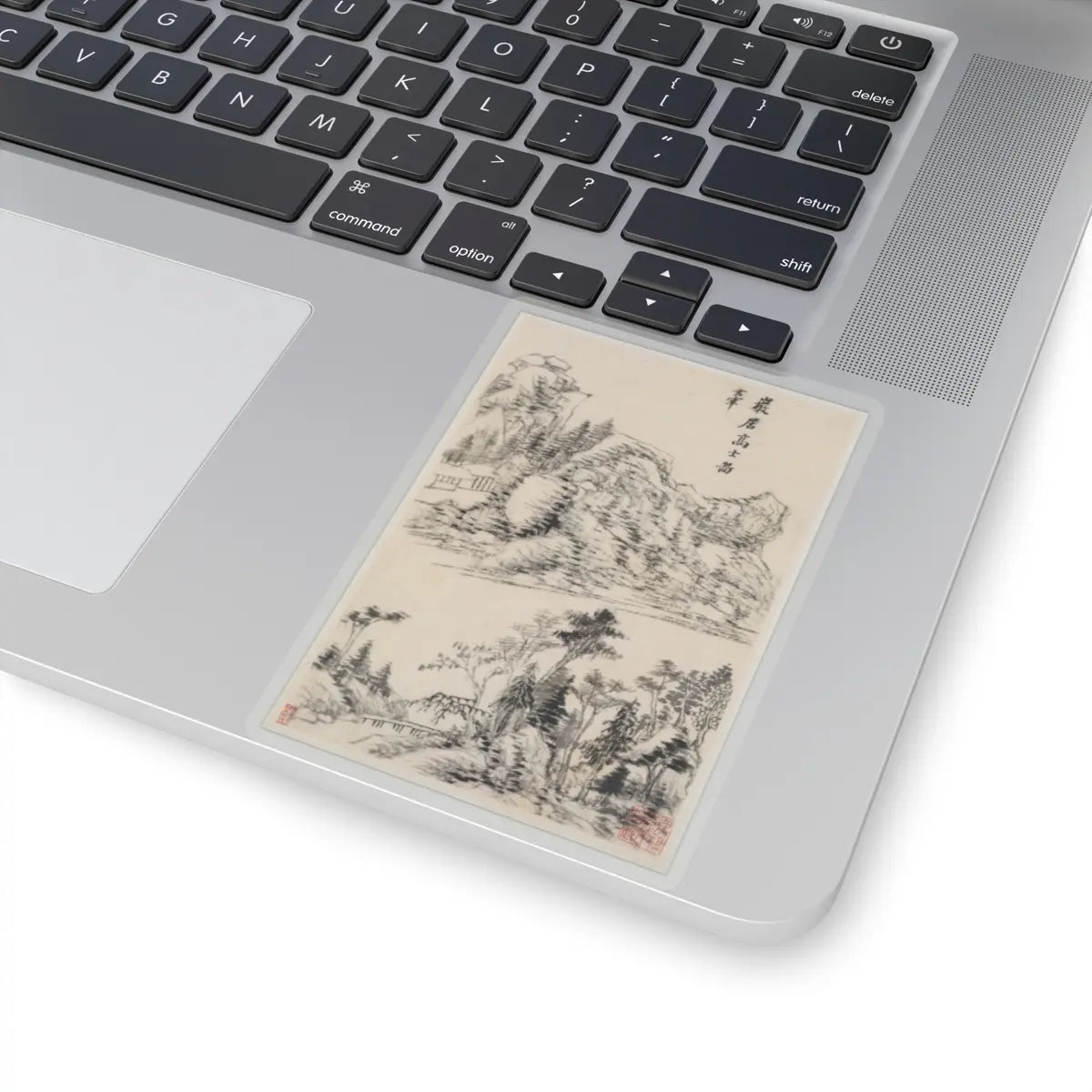 Dong Qichang - Landscapes after old masters - dated 1630 v1 - STICKER Vinyl Kiss-Cut Decal